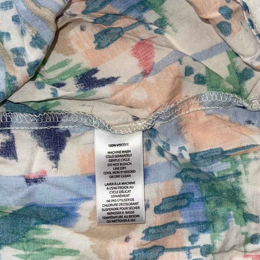 Beachlunchlounge Multicolor Abstract Button Down … - image 4